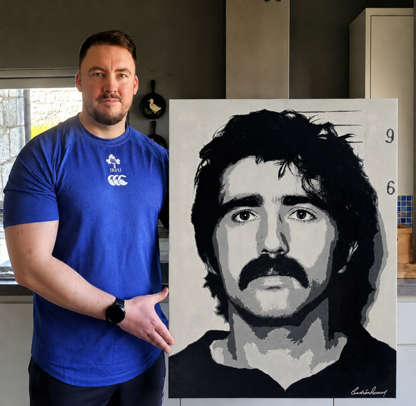 Original painting of Brendan Hughes